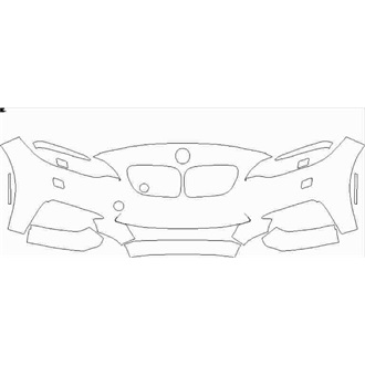 2014- BMW 2 Convertible M Front Bumper with Washers pre cut kit