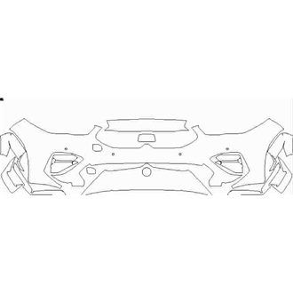 2020- BMW 2 Gran Coupe Sport Front Bumper with Sensors pre cut kit