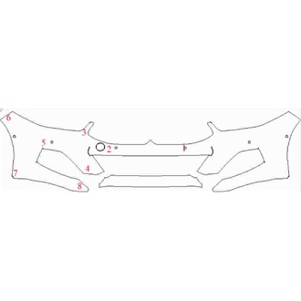 2019- BMW 8 Gran Coupe Front Bumper with Sensors pre cut kit