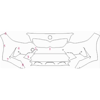 2018- BMW M2 Competition Front Bumper with Sensors pre cut kit