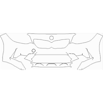 2018- BMW M2 Competition Front Bumper without Sensors pre cut kit