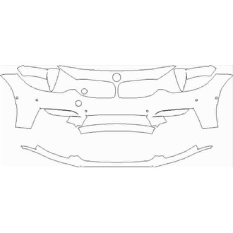 2018 2020 Bmw M3 Cs Saloon Front Bumper With Sensors And Side Cameras Pre Cut Kit Wraptrade Com