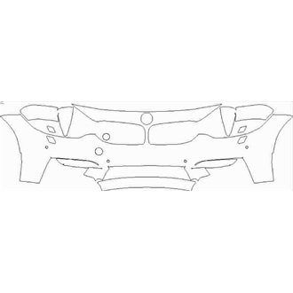 2014-2020 BMW M3 Saloon Front Bumper with Sensors pre cut kit