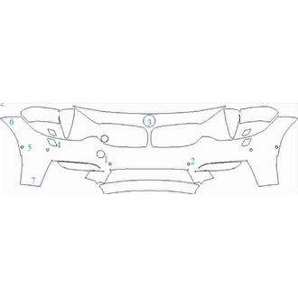 2014-2020 BMW M3 Saloon Front Bumper with Washers, Sensors, and Side Cameras pre cut kit