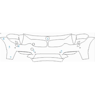 2014-2020 BMW M3 Saloon Front Bumper with Washers and Sensors pre cut kit