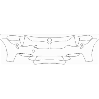 2014-2020 BMW M3 Saloon Front Bumper with Washers pre cut kit