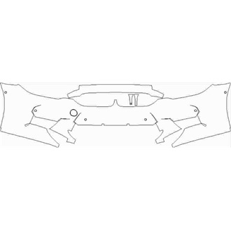 2018-2020 BMW M5 Base/Competition Front Bumper with Sensors pre cut kit