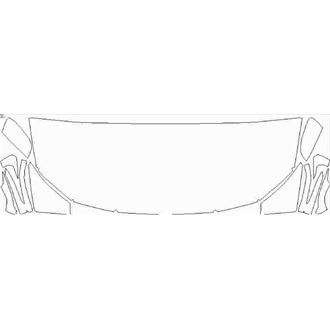 2020- BMW Series 4 M440i Coupe Partial Hood pre cut kit