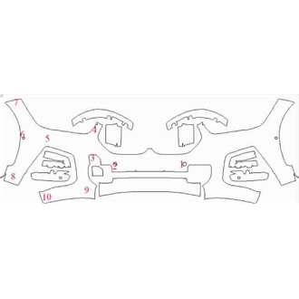 2019- BMW X1 M Sport Front Bumper with Sensors pre cut kit