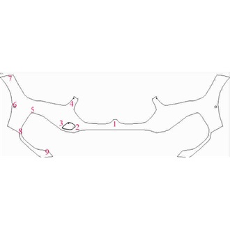 2019- BMW X1 SE/Sport/xLine Front Bumper with Sensors pre cut kit