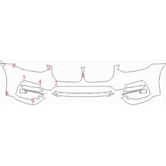 2017- BMW X3 SE/xLine Front Bumper with Sensors pre cut kit