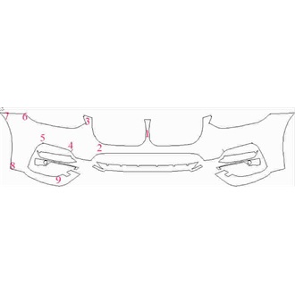 2017- BMW X3 SE/xLine Front Bumper with Sensors pre cut kit