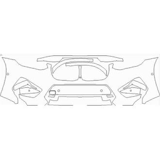 2019- BMW X4 M Front Bumper with Sensors pre cut kit