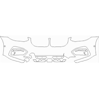 2018- BMW X4 Sport Front Bumper with Sensors pre cut kit