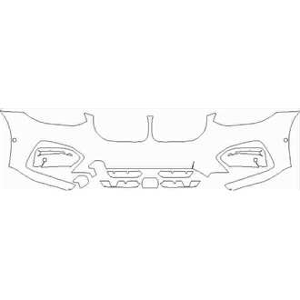 2018- BMW X4 Sport Front Bumper with Sensors pre cut kit