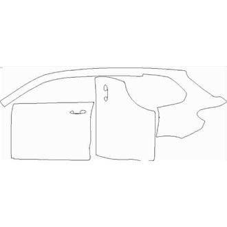 2020- BMW X5 M Rear Quarter Panel and Doors left side pre cut kit