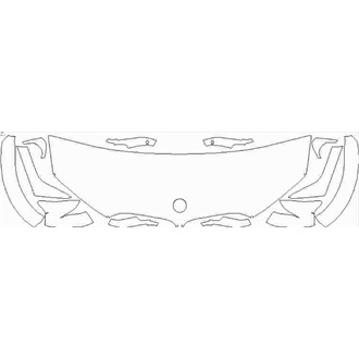 2020- BMW X6 M Partial Hood pre cut kit