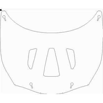 2020- Ferrari 488 Challenge Evo Bonnet pre cut kit