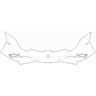 2020- Lamborghini Huracan EVO RWD Spyder Front Bumper without Sensors pre cut kit