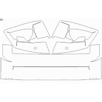 2020- Land Rover Defender Base/S/SE First Edition 110 (4 Door) Front Bumper with Washers pre cut kit