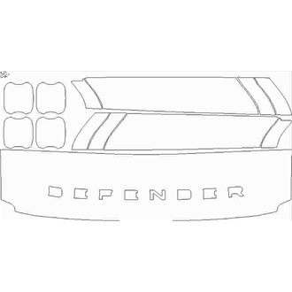 2020- Land Rover Defender Base/S/SE First Edition 90 Wear & Tear pre cut kit