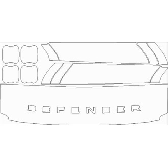 2020- Land Rover Defender Base/S/SE/First Edition with Explorer or Country Pack 110 (4 Door) Wear & Tear pre cut kit