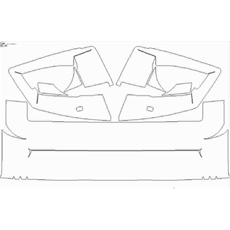 2020- Land Rover Defender Base/S/SE/First Edition with Explorer or Country Pack 90 Front Bumper with Washers pre cut kit