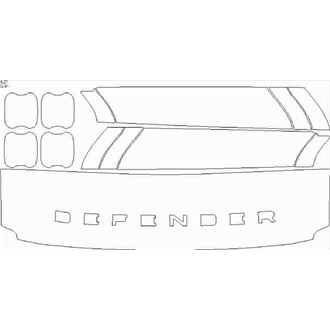 2020- Land Rover Defender X, X-Dynamic 110 (4 Door) Wear & Tear pre cut kit