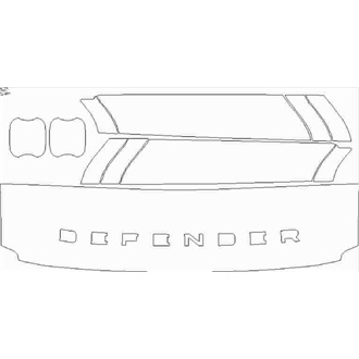 2020- Land Rover Defender X, X-Dynamic 90 Wear & Tear pre cut kit