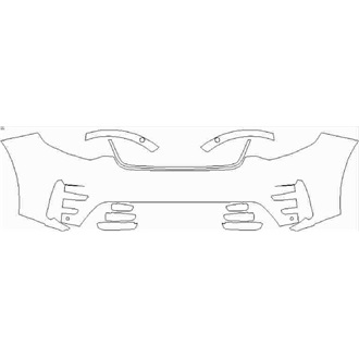 2020- Land Rover Discovery Landmark Edition Front Bumper with Sensors pre cut kit