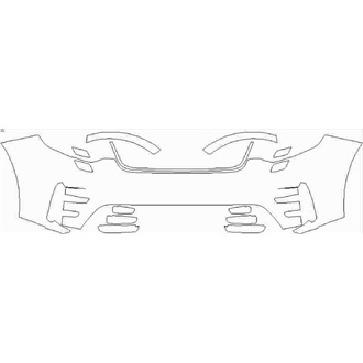 2020- Land Rover Discovery Landmark Edition Front Bumper with Washers pre cut kit
