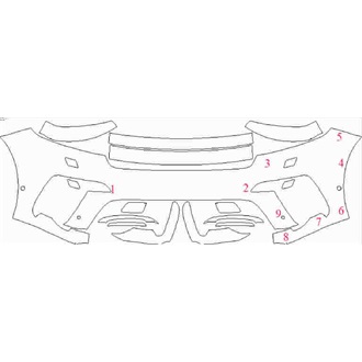 2020- Land Rover Range Rover Velar SVAutobiography Dynamic Edition Front Bumper with Sensors and Washers pre cut kit