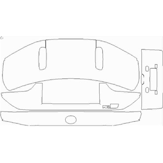 2020- Lexus RC F Carbon, Track Edition Rear Hatch pre cut kit