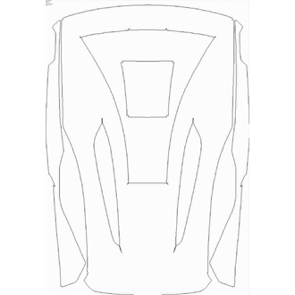 2020- McLaren 620R Coupe Rear Deck Lid pre cut kit