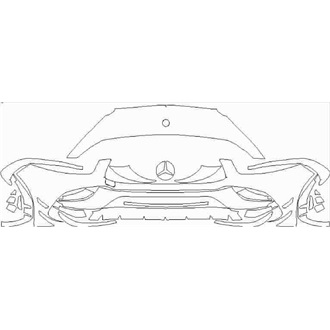 2020- Mercedes A Class A45s Aerodynamic Package Hatchback Front Bumper without Sensors pre cut kit