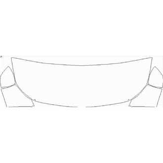 2020- Mercedes A Class A45s Aerodynamic Package Hatchback Partial Hood pre cut kit