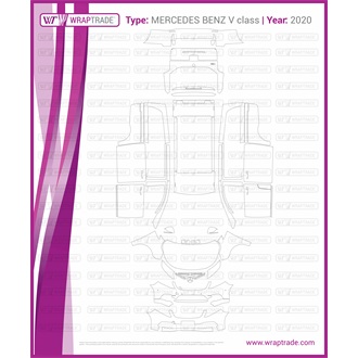 2020 Mercedes Benz V Class AMG Line Full Pattern