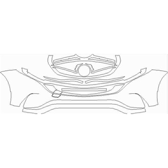 2020- Mercedes EQC AMG Bumper without sensors pre cut kit
