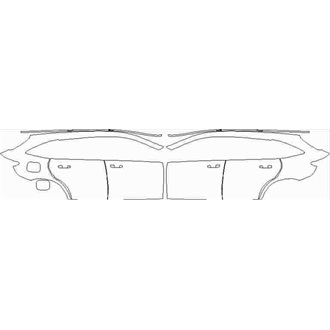 2020- Mercedes EQC AMG Rear quarter panels with doors pre cut kit