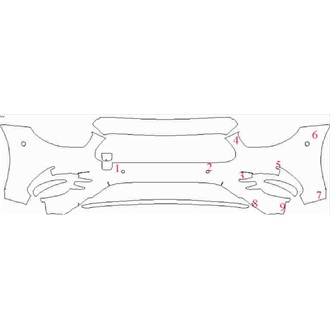 2020- Mercedes E Class AMG Line Cabriolet Front Bumper with Sensors pre cut kit