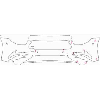 2020- Mercedes E Class AMG Line Saloon Front Bumper with Sensors pre cut kit