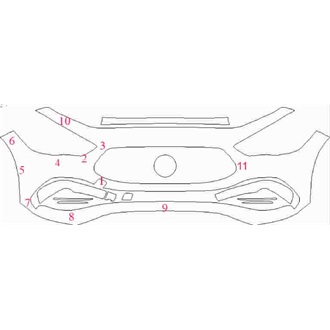 2020- Mercedes GLA Class 35,Exclusive Edition,AMG Line,45S Front Bumper pre cut kit