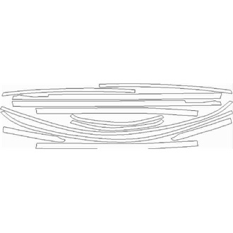 2020- Mercedes GLA Class Sport Window Trim pre cut kit