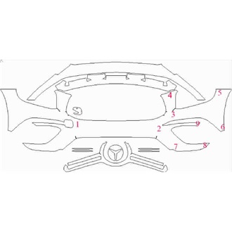 2020- Mercedes GLB AMG Line, AMG GLB 35 Front Bumper pre cut kit