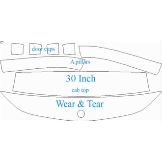 2020- Mercedes GLB AMG Line, AMG GLB 35 Wear & Tear pre cut kit