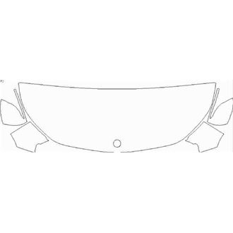 2020- Mercedes GLB Sport Partial Hood pre cut kit