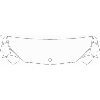 2020- Mercedes GLE Class AMG 53 SUV Partial Hood pre cut kit