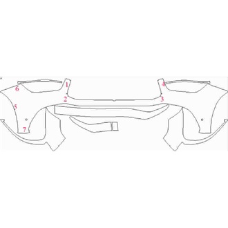 2020- Mercedes GLE Class AMG 63 Coupe Front Bumper with Sensors and Center Camera pre cut kit