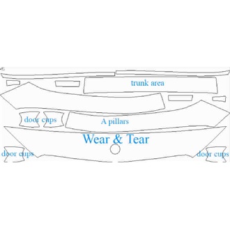 2020- Mercedes GLE Class AMG 63 Coupe Wear & Tear pre cut kit