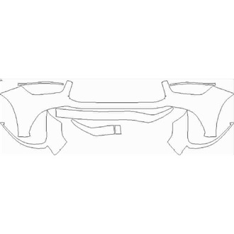 2020- Mercedes GLE Class AMG 63 S SUV Front Bumper without Sensors and Center Camera pre cut kit